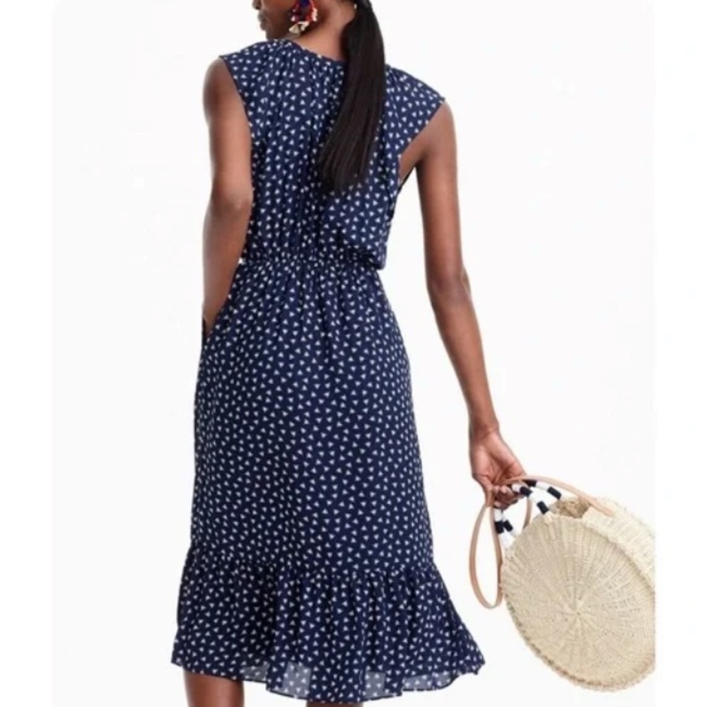 J.Crew Mercantile Dragonfly Midi Dress with Pockets!! Small - Picture 2 of 9